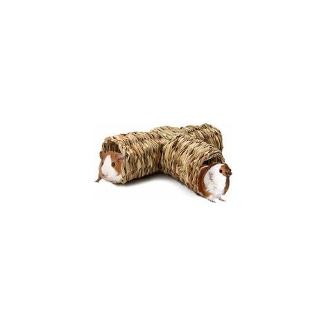 Hamster Herbe Tunnel Jouet Cochon d'Inde Tunnel et Tube Jouet pour Rats, Hamsters Syriens, Furets, Cochons d'Inde, Chinchilla Hérissons et Lapins (1 pièce) (1/4)
