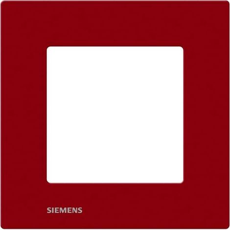 Abdeckplatte Siemens delta viva 8,8 x 8,8 cm rot