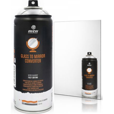 Pintura en aerosol convertidora de vidrio a espejo, 400 ml, efecto espejo.