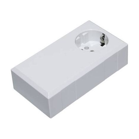 TRU COMPONENTS ESO 1250 E Contenitore con spina 125 x 67 x 50 Policarbonato, ABS Grigio luminescente 1 pz.