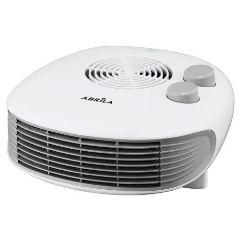 Horizontale Heizlüfterlampe 2000 W Weiß 3 Funktionen, 2 Leistungsbeleuchtung Pilotregler Thermostat 10 x 24,5 x 26,5 cm