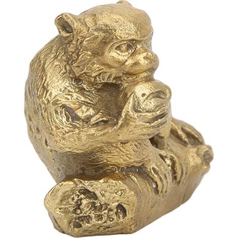 Statue de singe en bronze, réaliste et vivante, grande dureté, petite taille, ornement en forme de singe, décoration intérieure, collection, exposition, cadeau.