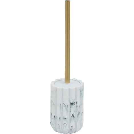 Brosse WC Design "Marby" 42cm Blanc (1/3)