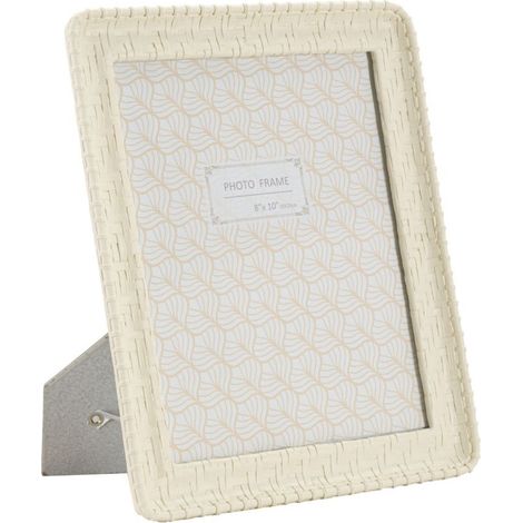 Cadre Photo Déco Bambou "Style" 20x25cm Crème