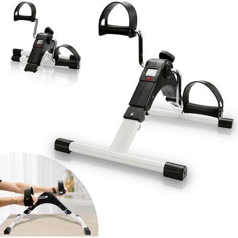 Wolketon Mini Bike Heimtrainer. Fahrrad Beintrainer mit LCD-Display. Pedaltrainer Faltbares. Fahrradtrainer Einfach zu Bedienen.