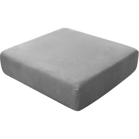 Fodera elasticizzata in peluche per cuscino di seduta del divano，Cuscino singolo sostituibile，Lunghezza 65-90 cm，larghezza 65-90 cm，Blu medio (1/5)