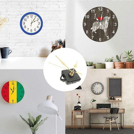Mouvement d'horloge en bois de 25 à 30 cm, accessoires pour horloge murale en bois à monter soi-même (1/4)