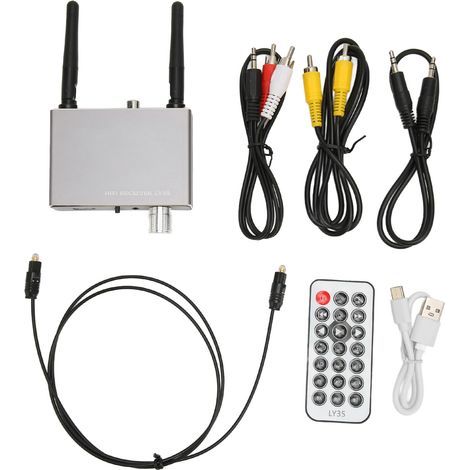 Transmisor/receptor de audio Bluetooth inalámbrico para convertidor digital-analógico coaxial Toslink (1/5)