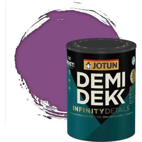 Peinture Bois - DEMI DEKK INFINITY DETAILS - Lasure Opaque Satinée - RAL 4008 - 0,75L (1/2)