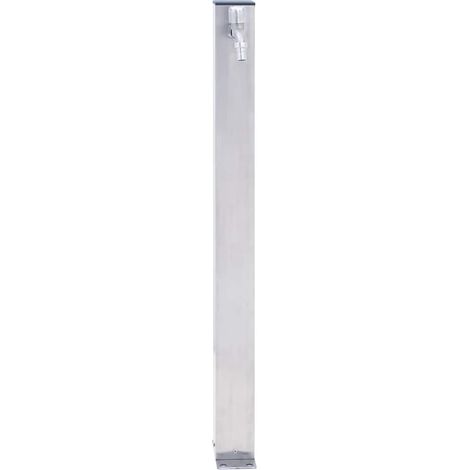 Colonne à eau de jardin 80 cm acier inoxydable carré