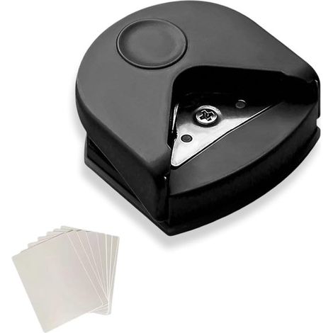 1 unité perforatrice d'angle 4 mm, lame en acier inoxydable, finition arrondie pour papier et cartes, idéale scrapbooking et création de cartes (1/5)