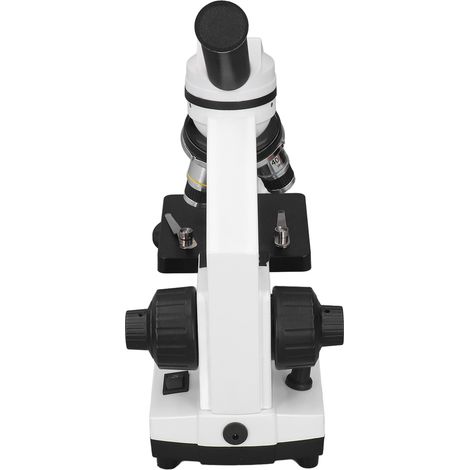 Microscope monoculaire 40X-640X, microscope monoculaire composé biologique pour laboratoire pédagogique, alimentation 100-240 V CA, prise UE (1/5)