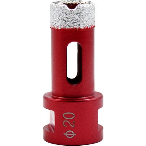 Foret diamanté avec filetage M14, foret à trous creux brasé haute performance pour carrelage/granit/marbre/porcelaine/verre/céramique (20 mm)