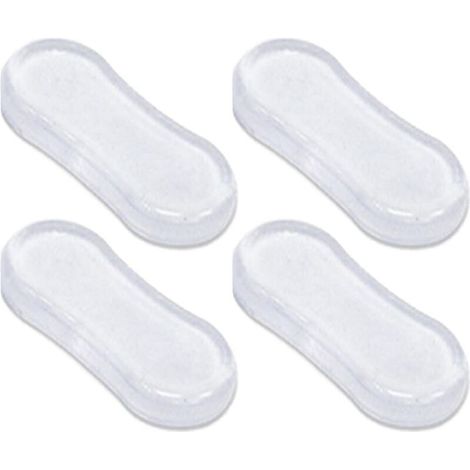 Lot de 4 pare-chocs pour siège de toilette, tampons pour siège de toilette, coussinets en caoutchouc pour couvercle de toilette, toilettes et pièces de toilette pour la maison, l'hôtel et l'hô (1/5)