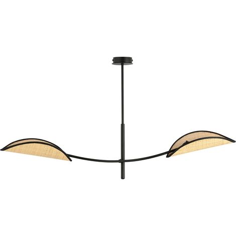 Lámpara de techo Flik Ratán (2 luces) (1/5)