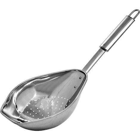 ASTUCEO - Écumoire inox 18/10 gris 41.8 x 18 cm (1/3)