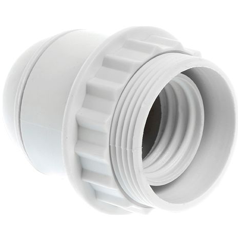 Douille E14 double avec bague- Eur'ohm Blanc