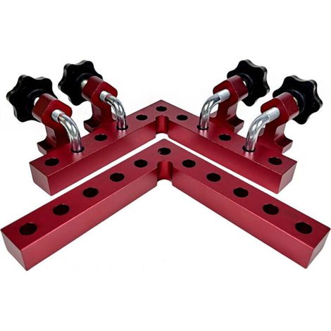 Ein Set 90°-Eckverbinder aus Aluminium – Holzbearbeitung (Set mit 6 Stück, 120 mm) (1/4)