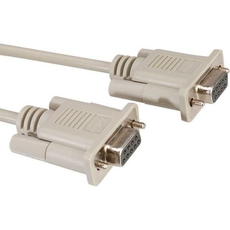 Cable Roline DB9 hembra-hembra RS232 de 1,8 m MDP-DVI241-001, 11.01.5918