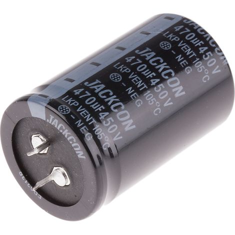 Condensateur RS PRO 470µF, 450V c.c. (1/2)