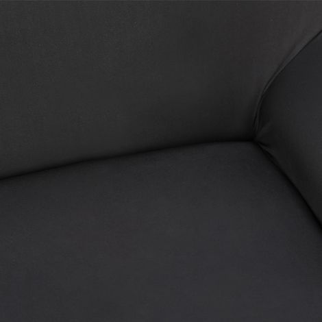 Housse de Canapé Extensible Polyester Spandex Protection Anti-taches Douce et Lavable pour Salon Bureau Hôtel Noir Gris Café (1/4)