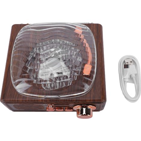 Lecteur CD Haut-parleur Bluetooth Radio FM USB Modes AUX Portable avec veilleuse de projection (1/5)