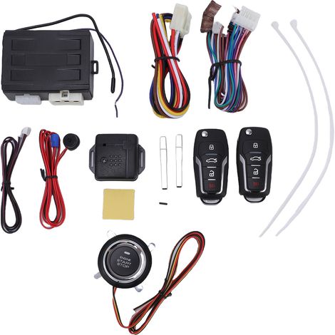 Ortviai Système d'alarme et démarrage à distance pour voiture 12 V – FMK-8005, démarrage sans clé et kit de démarrage moteur (1/5)