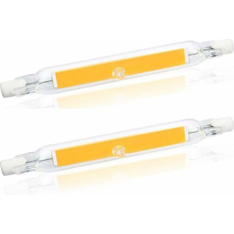 5W R7S 78MM J78 COB-Filament-LED-Lampe, 500 Lumen, 360° Abstrahlwinkel, entspricht 30W, 48W oder 50W Halogenlampen, ideal für Zuhause, Küche, Wohnzimmer, Balkon, Büro usw. (2 Stück, Kaltweiß 6000K) [K