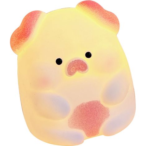 Lampe de chevet LED moderne en forme de cochon, design cartoon mignon, décoration lumineuse pour chambre et salon, veilleuse animale élégante, éclairage décoratif. (1/5)