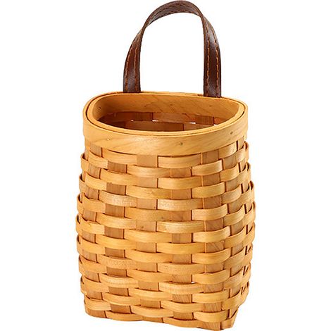Panier de rangement multifonction bois naturel - Lot de 2 - Modèles petits et grands (30x24x8.5 cm & 15.5x12.5x9.5 cm) (1/5)