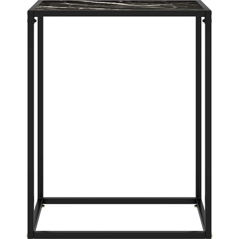 Maison Exclusive - Table console Noir 60x35x75 cm Verre trempé (1/5)