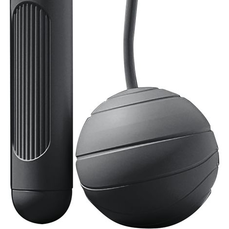 Corde à sauter silencieuse et lestée, portable et sans corde, pour adultes et étudiants, idéale pour le fitness (noire). (1/5)