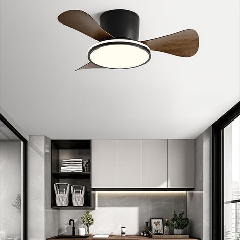 Ventilatore da soffitto da 71 cm con luce, telecomando/comando a parete, 3 temperature di colore, 6 velocità e timer. (1/5)
