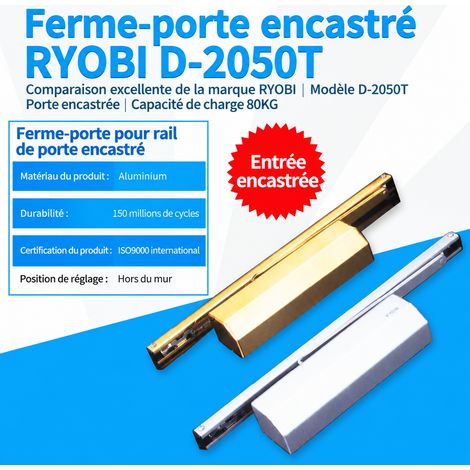 Ferme-porte D-2050T à glissière avec capot pour porte 800 mm jusqu'à 65 kg, 2,7 kg – Livraison gratuite (1/5)