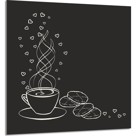 Panneau en verre POUR la cuisine 60x65 Café (1/5)