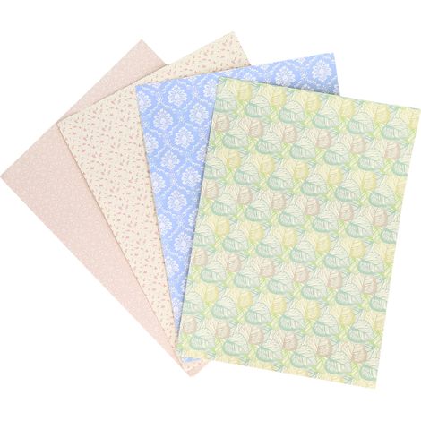 Papier peint miniature 1:12 pour maison de poupée - 4 motifs adorables différents (1/5)