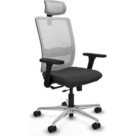 Chaise de bureau piqueras y crespo Haches gris foncé aluminium (1/2)