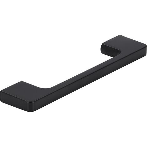Griff Nestor LA 128 mm, Breite 140 mm, Zinkdruckguss schwarz matt (1/3)