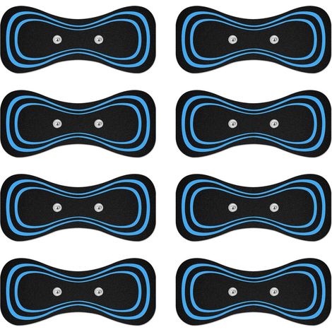 Lot de 5 ou 10 coussinets de massage cervical pour mini stimulateur de massage cervical. Patchs de massage cervical auto-adhésifs pour masseur de cou.-AquaForge (1/5)
