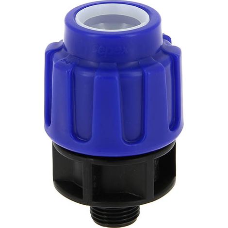 Raccord compression Ø25 mâle 15-21 10 bar