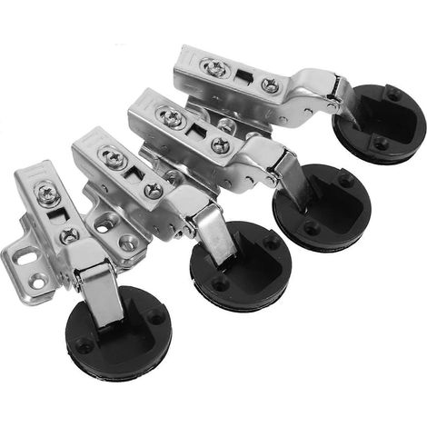Charnières de placard invisibles GALPADA (lot de 4), recouvrement total, fermeture amortie (1/5)