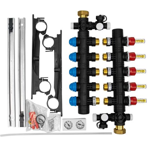 Collettore a 5 vie per riscaldamento a pavimento hkv rmx5 daikin ecollectrmx5a
