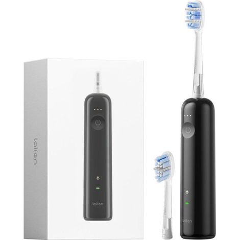 Brosse à dents électrique - LAIFEN - Wave - Noir - Mouvement sonique - Rechargeable (1/5)