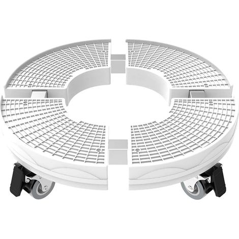 Support de Plante Robuste avec Roues, capacité de 200kg, 30 cm-50 cm Support de Pot de Fleur Rond réglable pour intérieur à extérieur sur Rouleaux