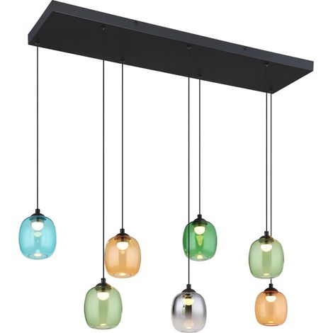 Globo - lampada a sospensione - MINARA - multicolore - vetro -