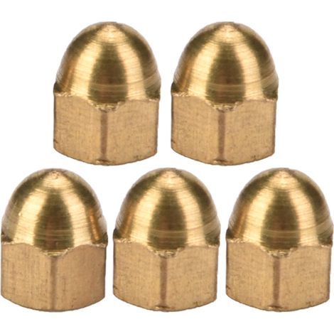 Kit d'écrous borgnes en laiton, écrous hexagonaux à tête bombée, fixations pour véhicules (M3, 20 pièces) (1/5)