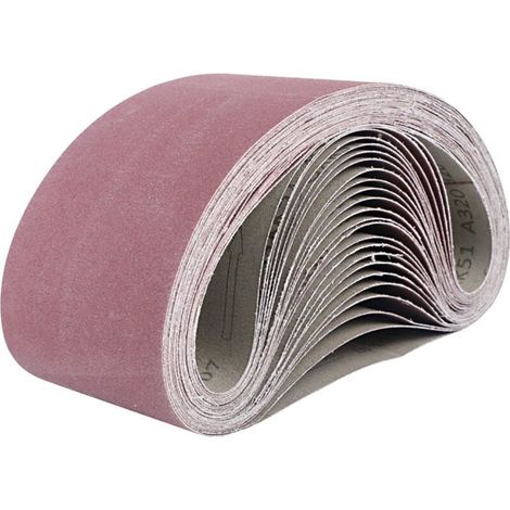 Bandes abrasives 30380mm (1.18x14.96 pouces) 10 pièces (grains 60/60/80/120/240/320/400/600/800/1000, une pour chaque type) Mini ponceuse à bande à usage domestique (1/4)