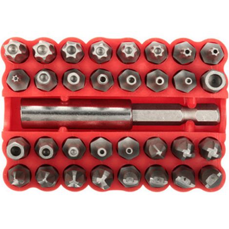 Juego de 33 brocas huecas rojas (1/2)