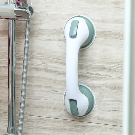 Poignée de douche sécurité à ventouse, barre d'appui antidérapante pour toilettes (1/5)
