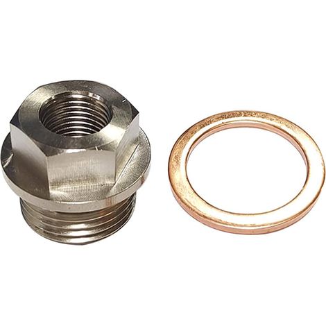 Raccord De Capteur De Température D'eau Avec Joint, Filetage M18x1,5 à 1/8 NPT, Adaptateur Température D'huile D'échappement Pour Gaz D'eau (1/5)